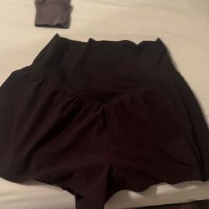 Women's Athletic Black Shorts